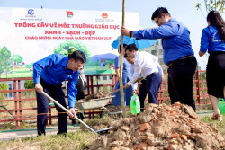 Chi đoàn Cục Quản lý chất lượng trồng cây, giao lưu thể thao chào mừng kỷ niệm 42 năm ngày nhà giáo Việt Nam